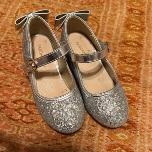 Silver Glitter Kids Shoes